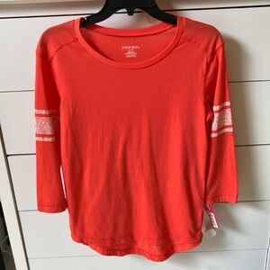 🌺 NWT XHILARATION SIZE XS RAGLAN TOP